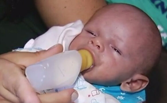 Família de bebê com catarata nos dois olhos luta por cirurgia em Goiás