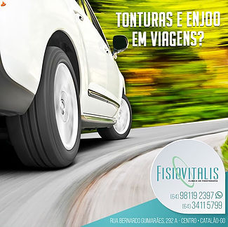 Tonturas e enjoo em viagens?