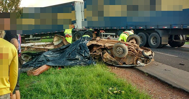 Grave acidente na BR 050 em Campo Alegre de Goiás com duas vítimas fatal