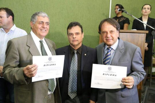 Prefeito Eleito de Catalão Adib Elias e diplomado juntamente com os 17 Vereadores