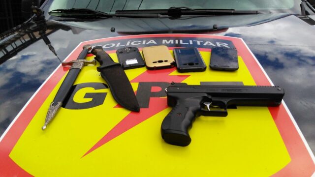 Polícia Militar em Catalão realiza o flagrante de receptadores e autores de roubo a pessoa