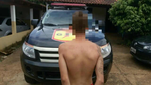 POLÍCIA MILITAR EM TRÊS RANCHO PRENDE SUSPEITO DE ROUBO EM CATALÃO