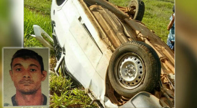 CAPOTAMENTO NA RODOVIA GO 210 DEIXA UMA PESSOA MORTA E DUAS FERIDAS