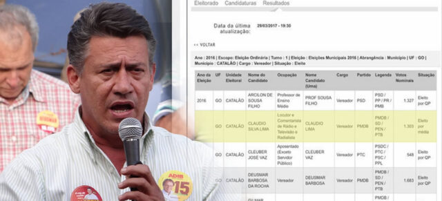 CLAUDIO LIMA AGORA SIM, VEREADOR DE CATALÃO
