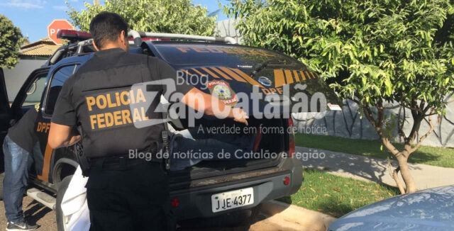 POLICIA FEDERAL CUMPRE MANDADO DE PRISÃO E DE BUSCA E APREENSÃO EM CALDAS NOVAS