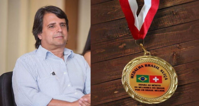 PREFEITO DE OUVIDOR RECEBE MEDALHA E CERTIFICADO "DESTAQUE DO ANO"