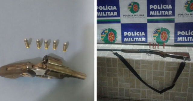 POLÍCIA MILITAR REALIZA PRISÃO DE DOIS HOMENS POR PORTE ILEGAL DE ARMA DE FOGO