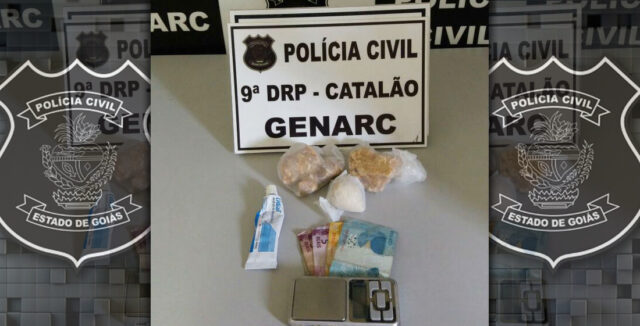 EM CATALÃO, DUPLA É PRESA EM FLAGRANTE SUSPEITOS DE TRÁFICO DE DROGAS