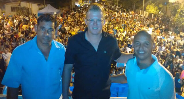 VEREADORES JORGE, ADEMILTON E LUCAS REALIZAM FESTA EM COMEMORAÇÃO AO DIA DO TRABALHADOR EM OUVIDOR