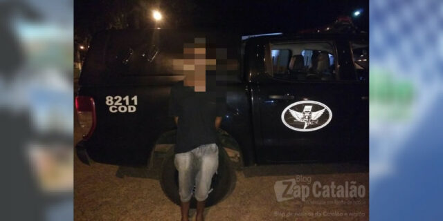 PM PRENDE EM CAMPO ALEGRE DE GOIÁS FORAGIDO DA JUSTIÇA DE CALDAS NOVAS