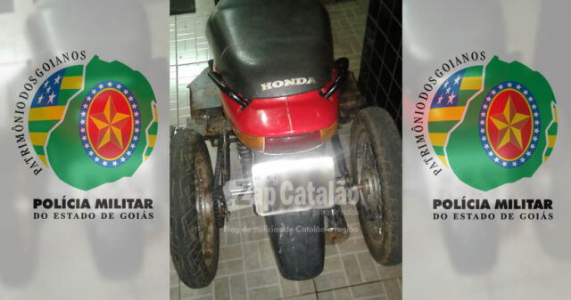 POLÍCIA MILITAR EM DAVINÓPOLIS RECUPERA MOTO FURTADA