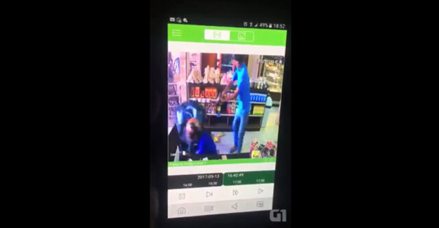 Vídeo mostra tentativa de assalto a PM que deixou 3 mortos em padaria de Goiás