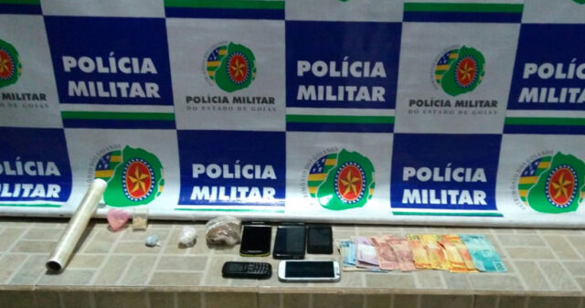 DUAS PESSOAS FORAM PRESAS SUSPEITAS DE TRÁFICO DE DROGAS EM CATALÃO