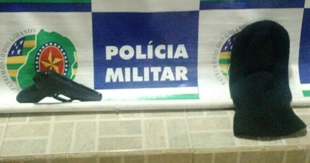 JOVEM SUSPEITO DE ROUBO A PESSOA É PRESO EM FLAGRANTE EM CATALÃO