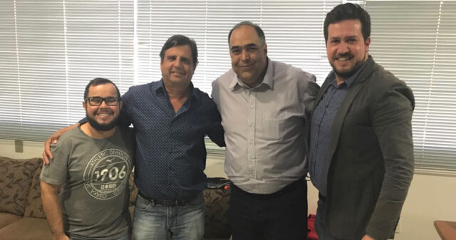 ONOFRE GALDINO RECEBE EM SEU GABINETE O PRÉ CANDIDATO A DEPUTADO ESTADUAL LUIZ GUSTAVO