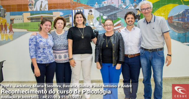 CURSO DE PSICOLOGIA DO CESUC RECEBE NOTA 4 EM AVALIAÇÃO DO MEC