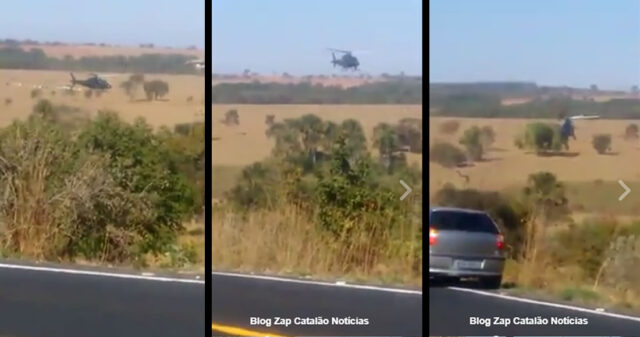 VÍDEO REGISTRA MOMENTO DA TROCA DE TIROS, ONDE UM SUSPEITO FOI MORTO, NA GO 330 PRÓXIMO A OUVIDOR