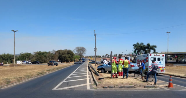 Mais um acidente é registrado na BR 050 perímetro urbano de Catalão
