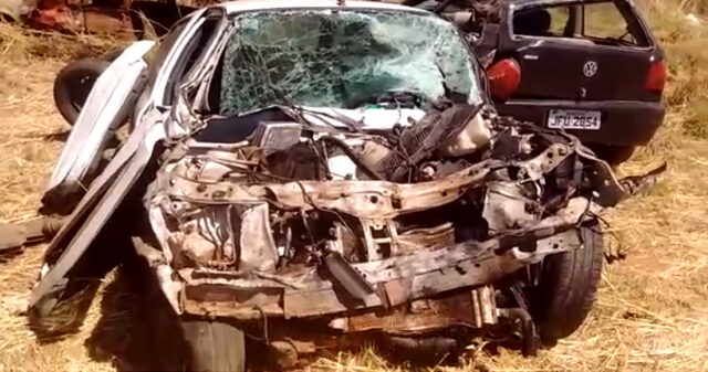Passageiro morre após veículo da Secretária de Saúde de Catalão envolver em acidente na BR 050
