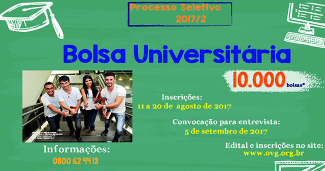 OVG ABRE INSCRIÇÕES PARA PROGRAMA BOLSA UNIVERSITÁRIA