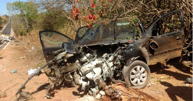 Colisão Frontal deixa cinco pessoas feridas na rodovia GO 330 entre Catalão e Ouvidor