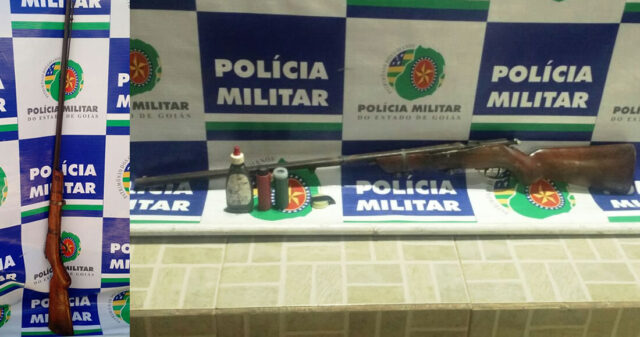 Polícia Militar apreende armas de fogo e conduz Suspeitos a Delegacia