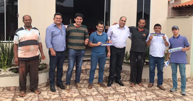 O pré-candidato a deputado estadual, Luís Gustavo Sampaio (Democratas) continua a todo vapor pelo estado de Goiás