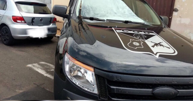 Carro com adulteração de sinal identificador de veículo automotor é apreendido pelos policiais do COD