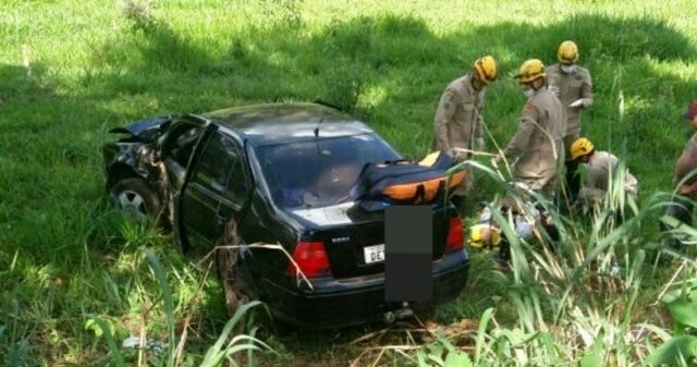 Saída de pista na GO-210 entre a cidade de  Catalão e Goiandira