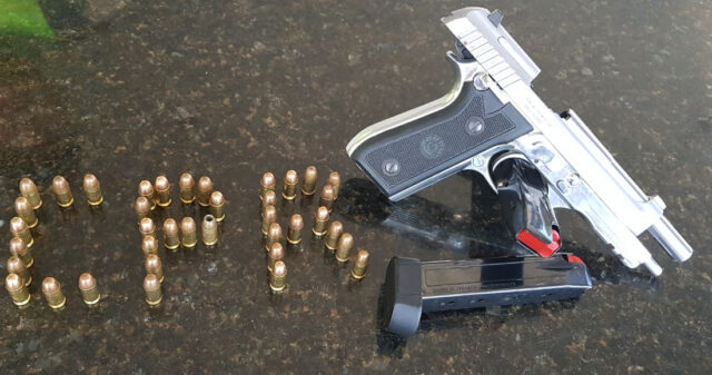 Polícia Rodoviária apreende arma de fogo em abordagem na GO 210 no município de Davinópolis