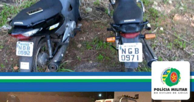 Motocicletas furtadas em Catalão são recuperadas na GO 402