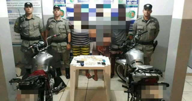 Polícia Militar realiza prisão e apreensão em flagrante de suspeitos por tráfico de drogas, em Ipameri