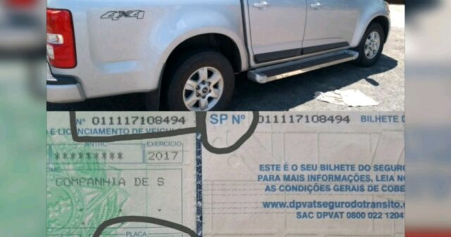 Polícia Militar de Caldas Novas apreende documento falso de veículo