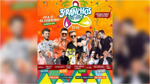 Três Ranchos Fest Folia - O melhor carnaval de Goiás está chegando, e você não pode ficar de fora