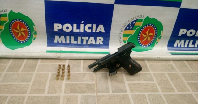 Polícia militar realiza apreensão de arma de fogo