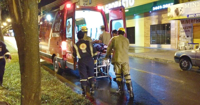 Asfalto escorregadio causa queda de motociclista na Avenida Dr. Lamartine