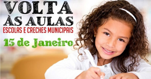 Escolas e creches municipais retomam as aulas no dia 15