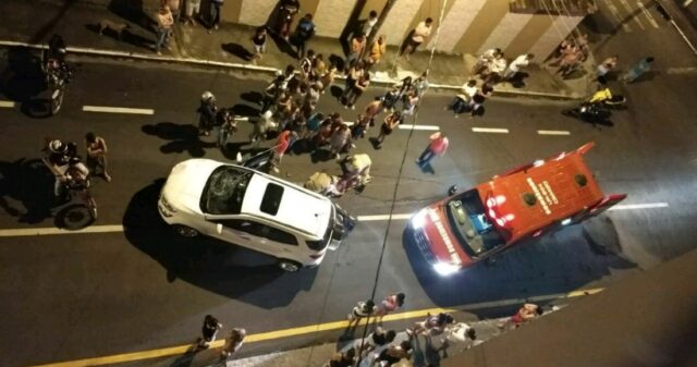 Flagrante de acidente de trânsito no Bairro São João