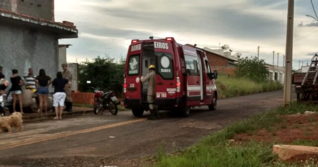 Bombeiro realiza atendimento no Bairro Maria Amélia