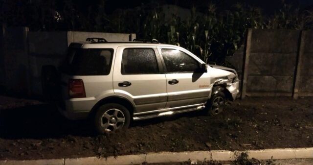 Flagrante de acidente de trânsito no Bairro Santa Cruz