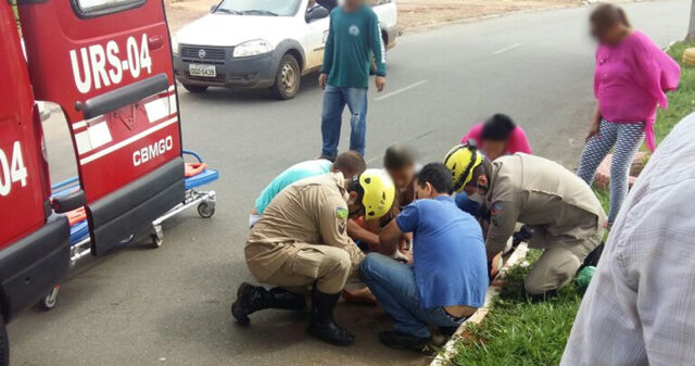 Criança de 7 anos é atropelada por motociclista em Ipameri