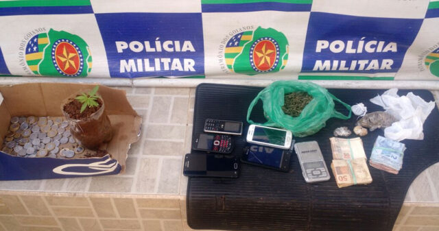 PM apreende porções de maconha, crack e skank em residência na Vila Chaud