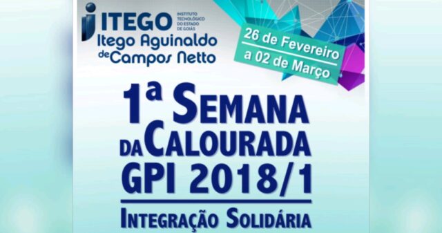 Participe da 1ª Calorada solidária do ITEGO Aguinaldo de Campos Netto