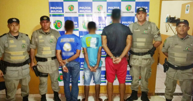 Polícia Militar prende três  suspeitos de praticarem assaltos em fazendas na região de Cristalina e Domiciano Ribeiro
