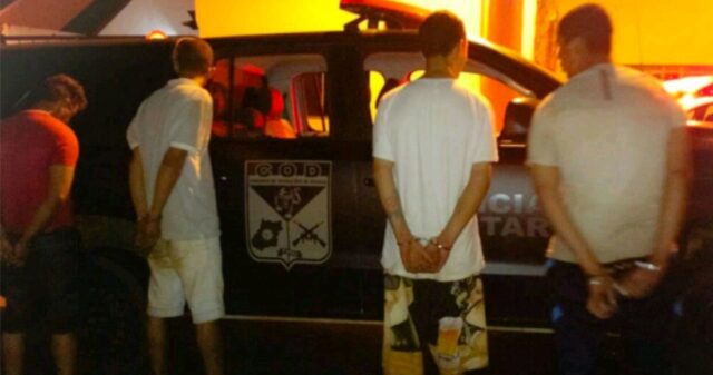 Quatro suspeitos são preso após amarrar vítimas e roubar carro em Catalão