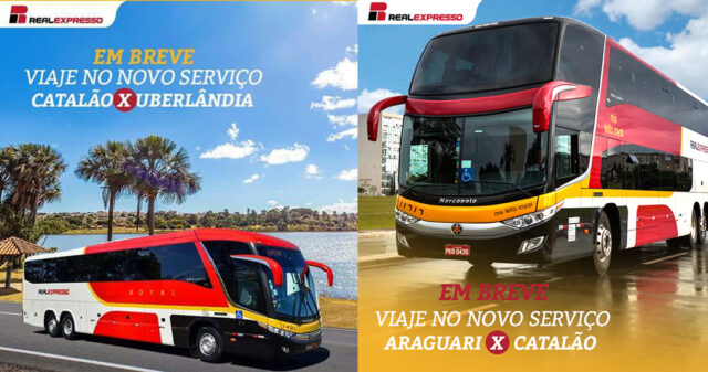 Real Expresso inicia-se nesta quinta-feira(22), rotas entre Catalão x Araguari x Uberlândia - Ida e volta