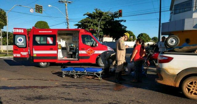 Dois acidentes de trânsito deixam duas pessoas feridas na cidade de Catalão