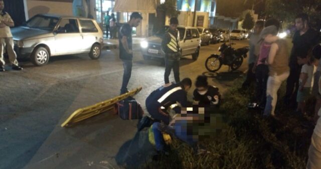 Motociclista fica ferido após colidir com cachorro no Bairro Castelo Branco