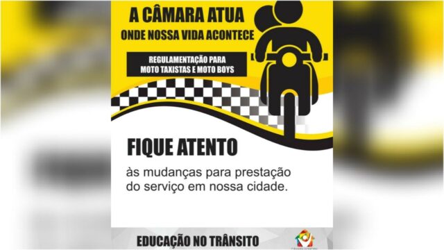 Projeto que regulamenta profissão de moto taxistas em Catalão é aprovado pela Câmara Municipal com emendas