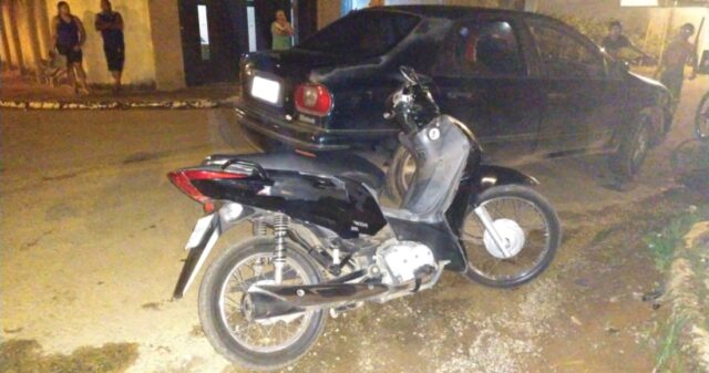 Adolescente fica ferido em acidente no bairro Pontal Norte